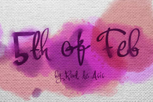 5th of Feb: A Script Font That Elevates Handmade Designs