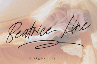 Beatrice Line Font: A Handwritten Typeface for Craft Creators