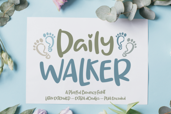 Daily Walker Font: A Cute Script for Crafting and Branding