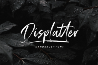 Displatter: A Modern Handwritten Font for Editorial Design