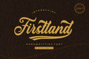 Firstland: A Handwritten Font for Editorial Design