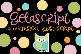 Gelascript: A Playful Script Font for Editorial Design