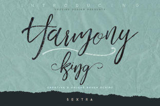 Harmony King: A Handwritten Font for Modern Web Design