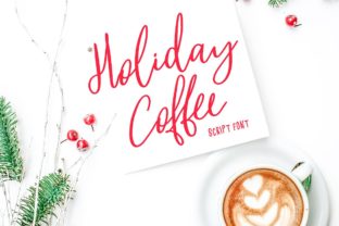 Holiday Coffee Font: A Script Typeface for Professional Branding