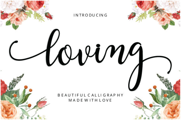 Loving Font: A Playful Script for Crafting and Commercial Designs
