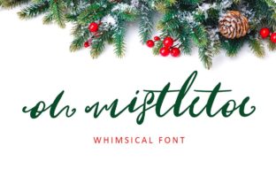 Oh Mistletoe: A Festive Script Font for Crafters and Creative Sellers