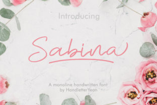 Sabina Font: A Monoline Script for Editorial Elegance