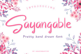 Sayangable: A Handcrafted Typeface for Real-World Creations
